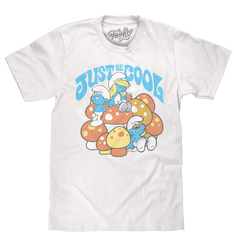 Smurfs Just Be Cool T-Shirt - White
