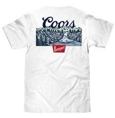 Coors Banquet Beer Front Back T-Shirt - White