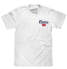 Coors Banquet Beer Front Back T-Shirt - White