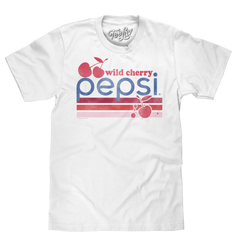 Vintage Wild Cherry Pepsi Logo T-Shirt - White