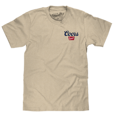 Coors Banquet Embroidered Left Chest Logo T-Shirt - Sand
