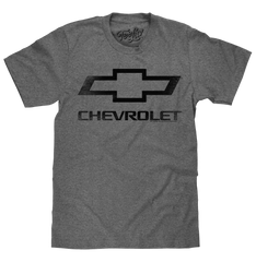 Faded Chevrolet Bowtie Car Logo T-Shirt - Graphite Heather