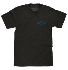Faded Chevrolet 72 Camaro Front and Back Print T-Shirt - Vintage Black