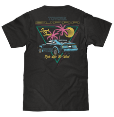 Toyota Supra Double Sided 80s Graphic T-Shirt - Black