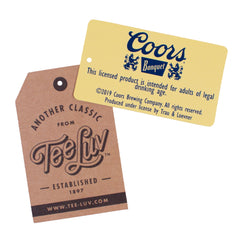 Coors Banquet Beer Logo T-Shirt - Navy Spider Tie Dye