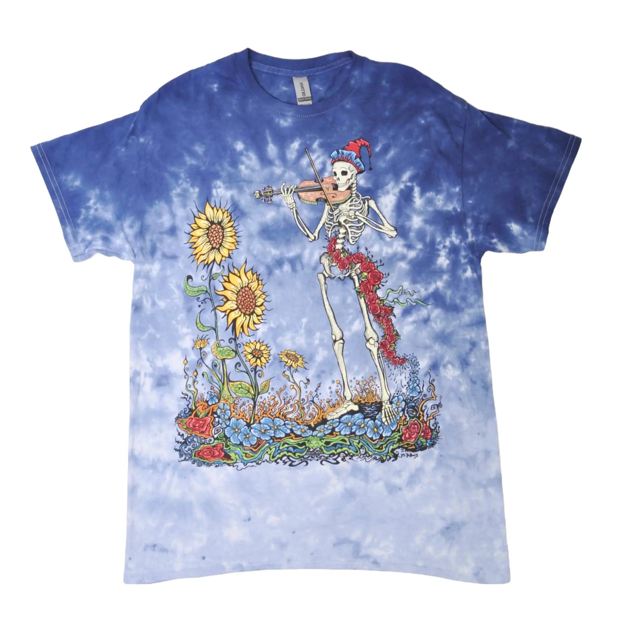 Grateful Dead Sunflower Fiddler Tie Dye T Shirt : Hippie Shop