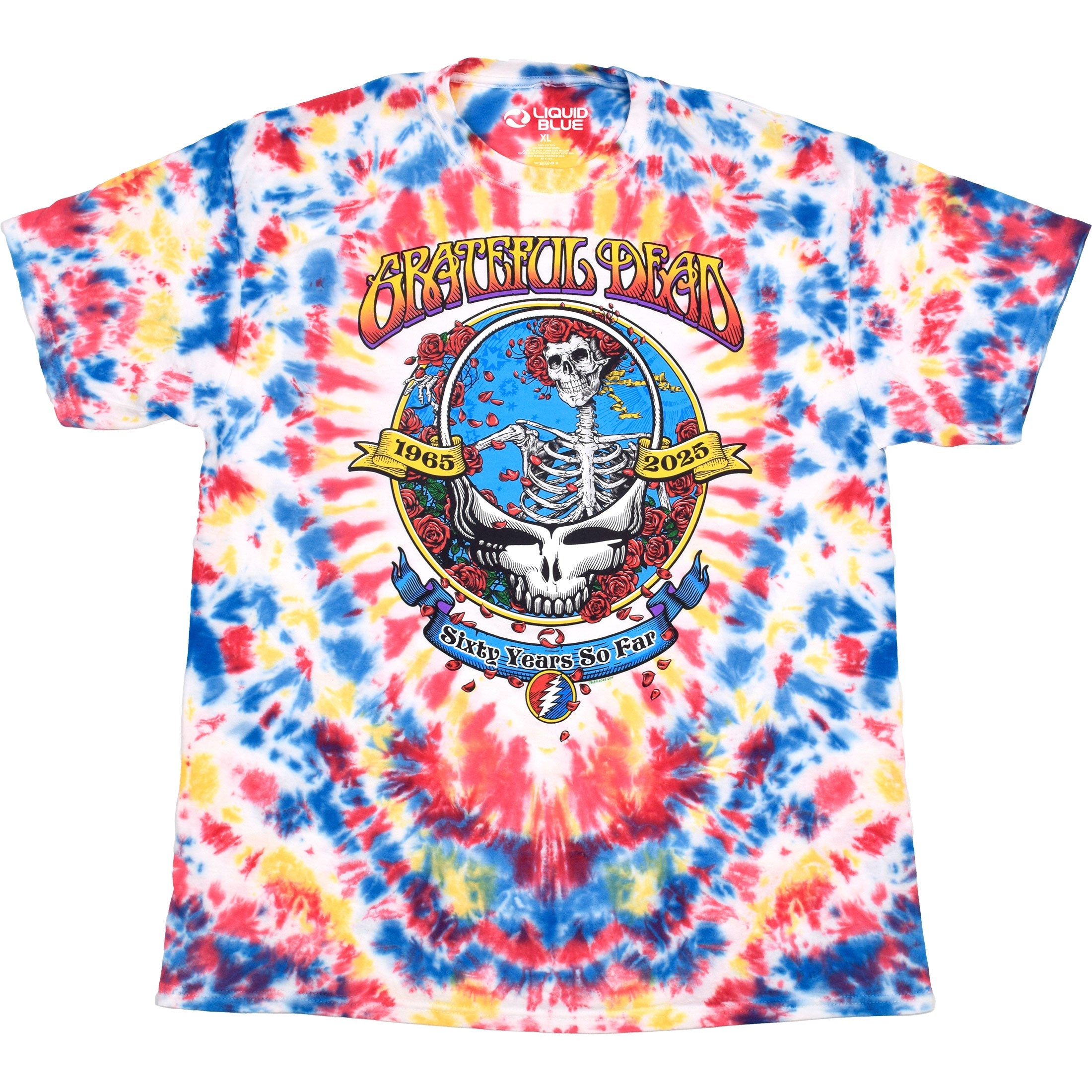 Grateful Dead Sixty Years So Far Tie Die T Shirt