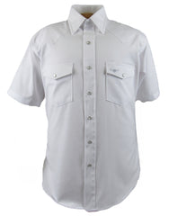 Flying R Ranchwear - Western Classic Solids - White Twill - Short Sleeve - Classic Fit