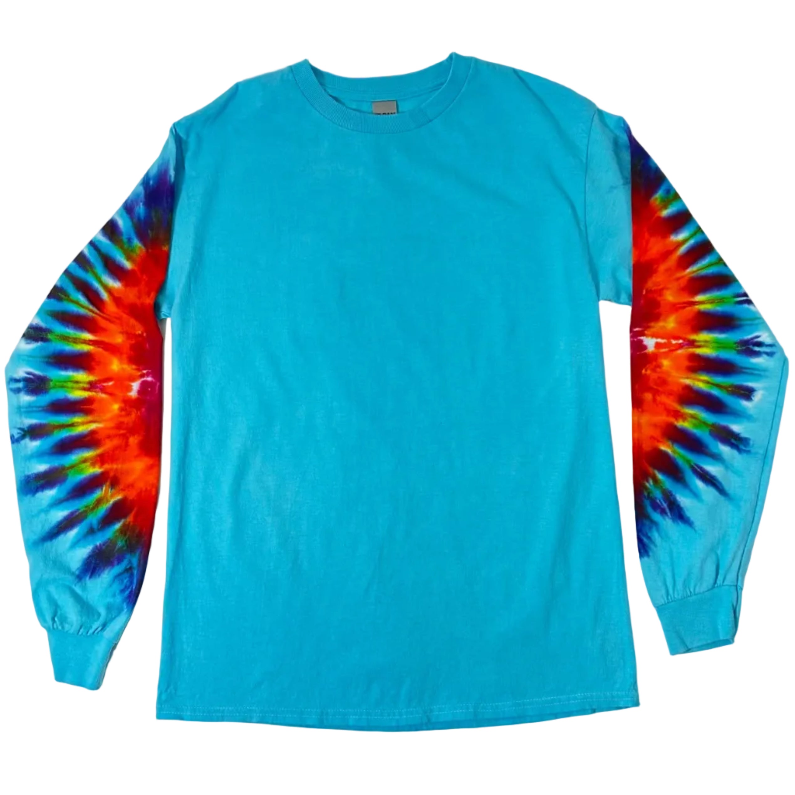 Marine Rainbow Long Sleeve Tie Dye T Shirt