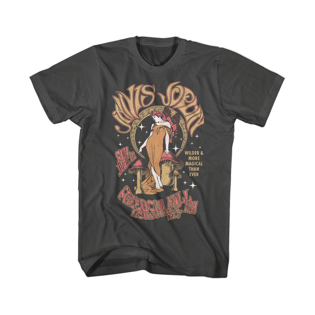 Janis Joplin Fairy and Moon T Shirt