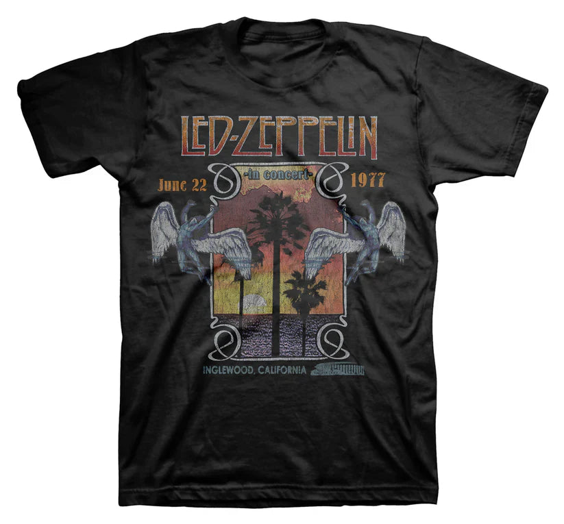 Led Zeppelin Inglewood 1977 T Shirt