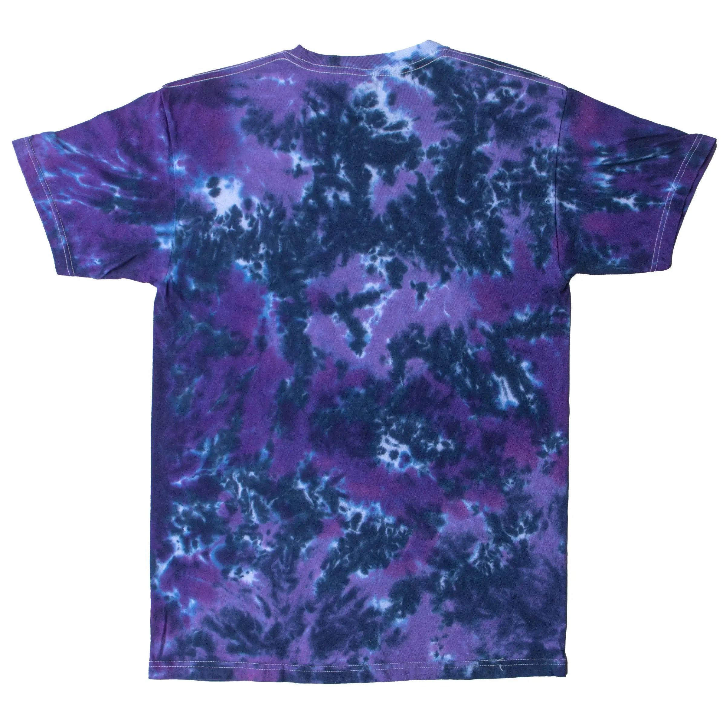 Purple Moon Tie Dye T Shirt back