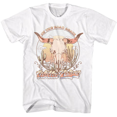 Willie Nelson On The Road Again Skull T Shirt