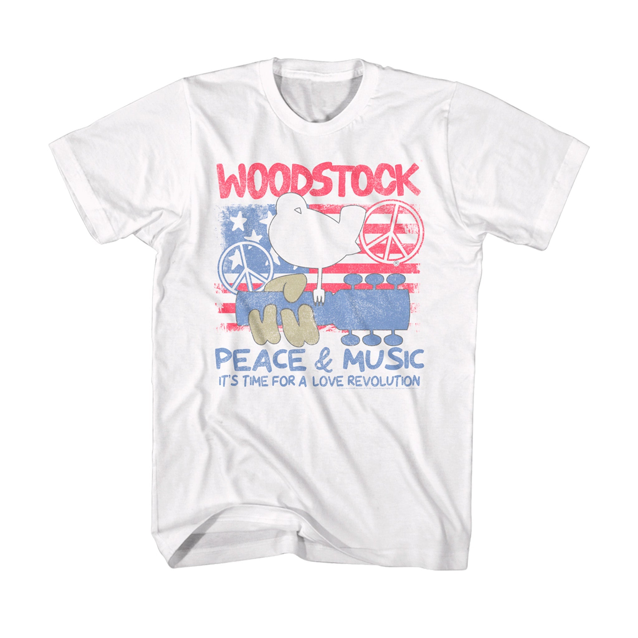 Woodstock Patriotic Love Revolution T Shirt