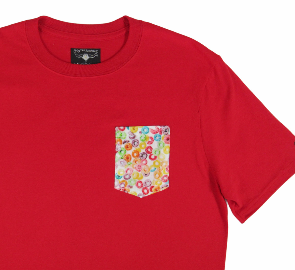 Flying R Ranchwear - Party Print - Pocket T-shirt - Made in USA