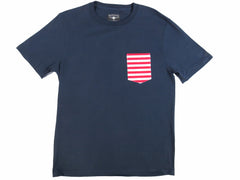 Flying R Ranchwear - Stripe Print - Pocket T-shirt - Made in USA