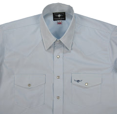 Flying R Ranchwear - Brisa Solids - Pale Blue - Short Sleeve - Classic Fit